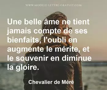 Citation de Chevalier de Méré