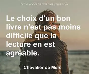 Citation de Chevalier de Méré