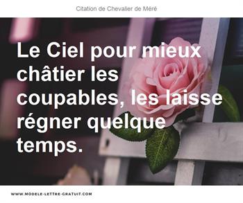 Citations Chevalier de Méré