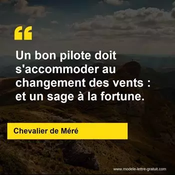 Citation Chevalier de Méré