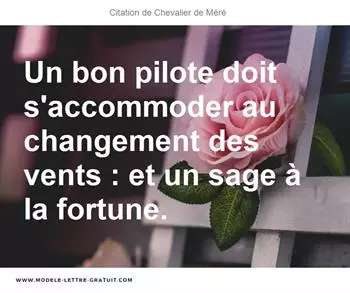Citations Chevalier de Méré