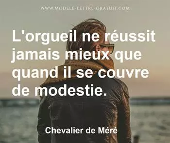 Citation de Chevalier de Méré