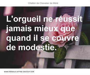 Citations Chevalier de Méré