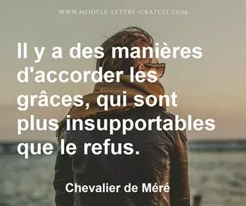 Citation de Chevalier de Méré
