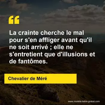 Citation Chevalier de Méré