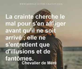 Citation de Chevalier de Méré