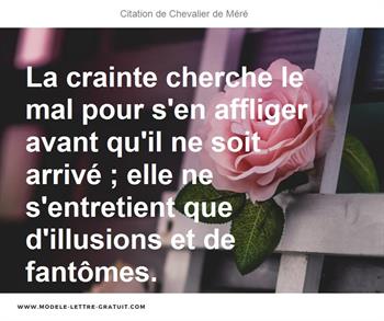 Citations Chevalier de Méré