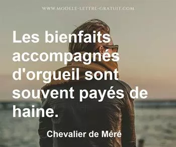 Citation de Chevalier de Méré