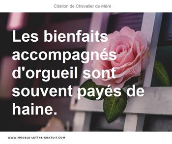 Citations Chevalier de Méré