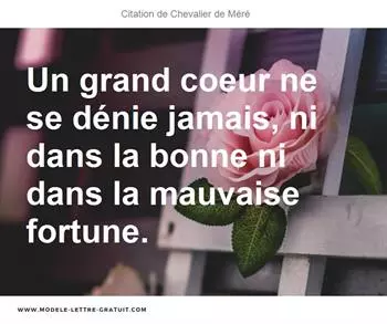 Citations Chevalier de Méré