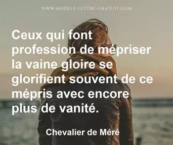 Citation de Chevalier de Méré