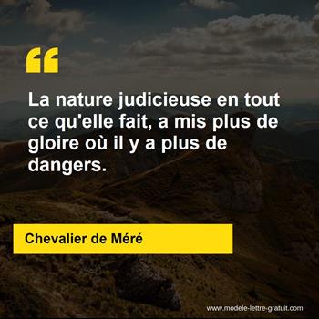 Citation de Chevalier de Méré