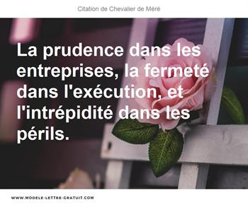 Citations Chevalier de Méré