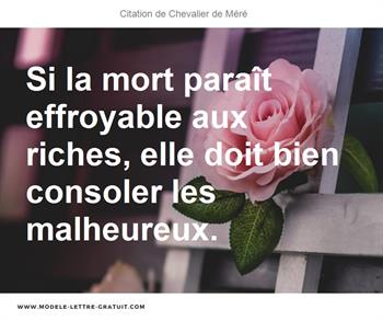 Citations Chevalier de Méré