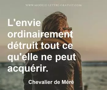 Citation de Chevalier de Méré