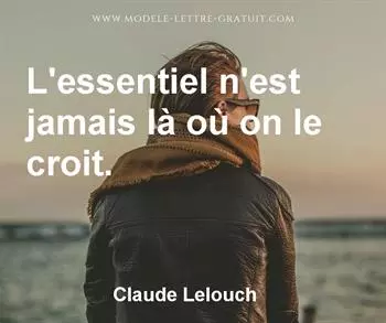 Citation de Claude Lelouch