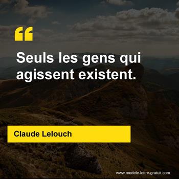 Citation de Claude Lelouch