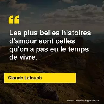 Citation Claude Lelouch