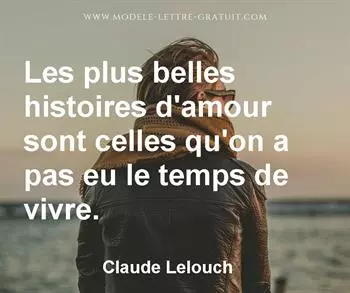 Citation de Claude Lelouch