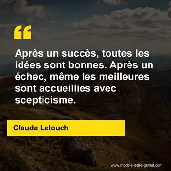 Citation Claude Lelouch