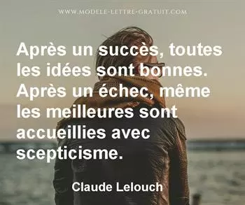 Citation de Claude Lelouch