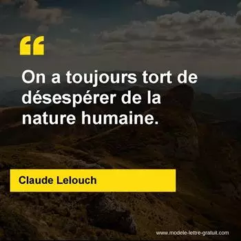 Citation Claude Lelouch