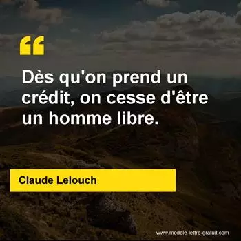 Citation Claude Lelouch