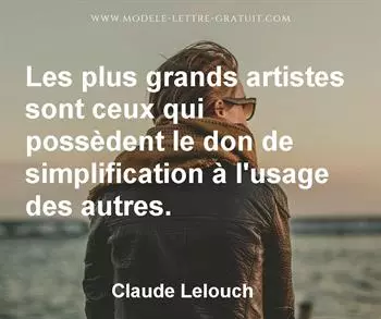 Citation de Claude Lelouch