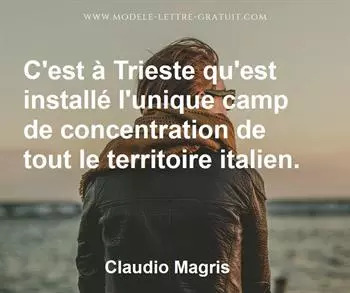 Citation de Claudio Magris