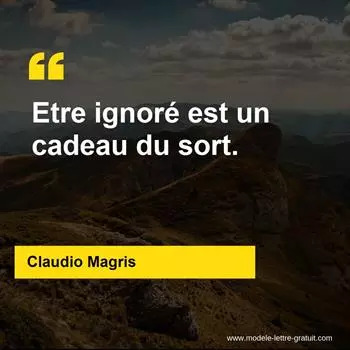 Citations Claudio Magris