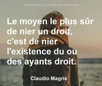 Citation de Claudio Magris
