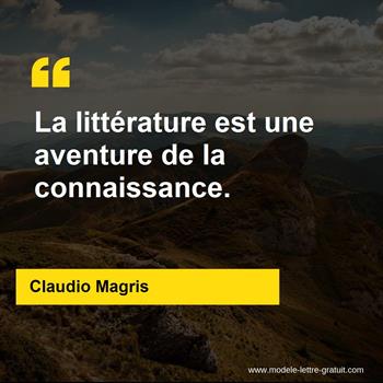 Citation Claudio Magris