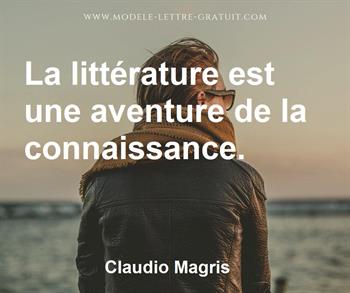 Citation de Claudio Magris