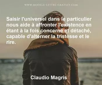 Citation de Claudio Magris