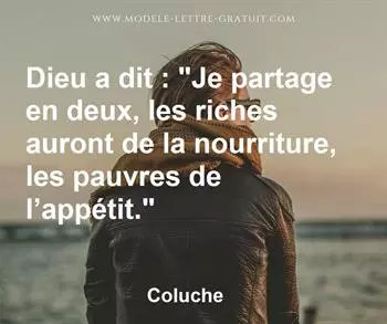 Citation de Coluche