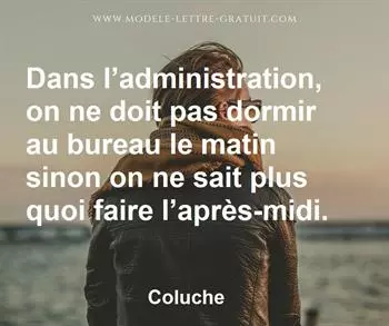 Citation de Coluche