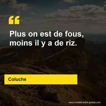 Citation Coluche