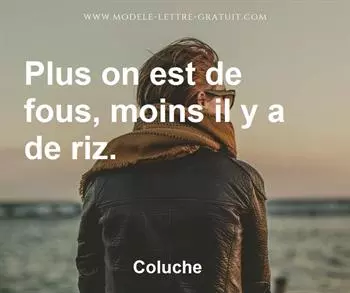 Citation de Coluche