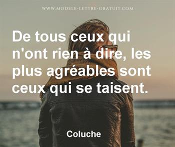 Citation de Coluche