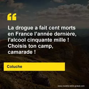 Citation Coluche