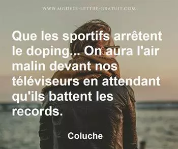 Citation de Coluche
