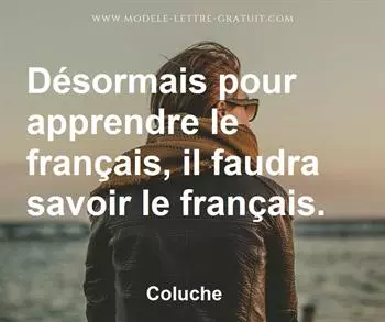 Citation de Coluche