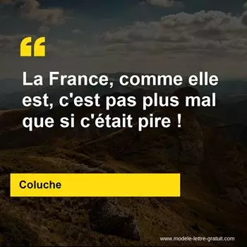 Citation Coluche