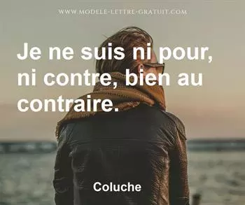 Citation de Coluche