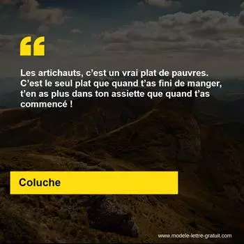 Citation Coluche