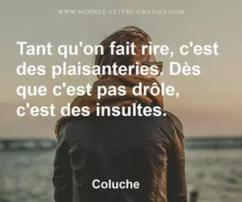 Citation de Coluche