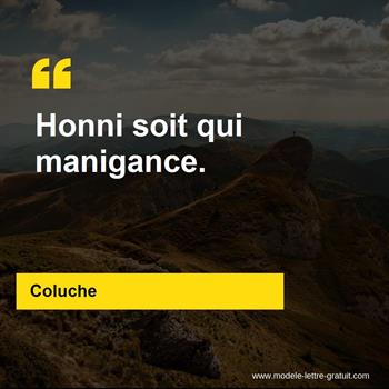 Citation de Coluche