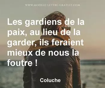 Citation de Coluche