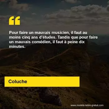 Citation Coluche