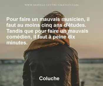 Citation de Coluche